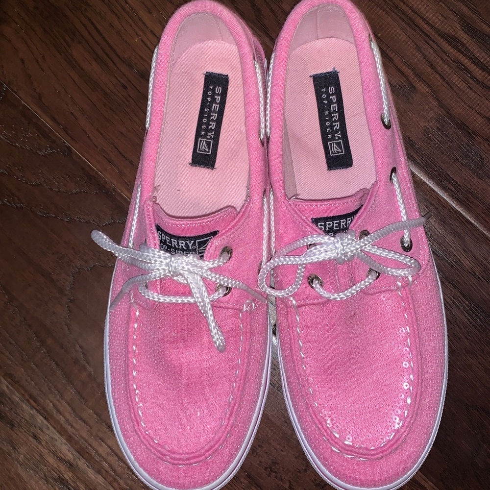 Sperry Top Sider-Pink with Sequins